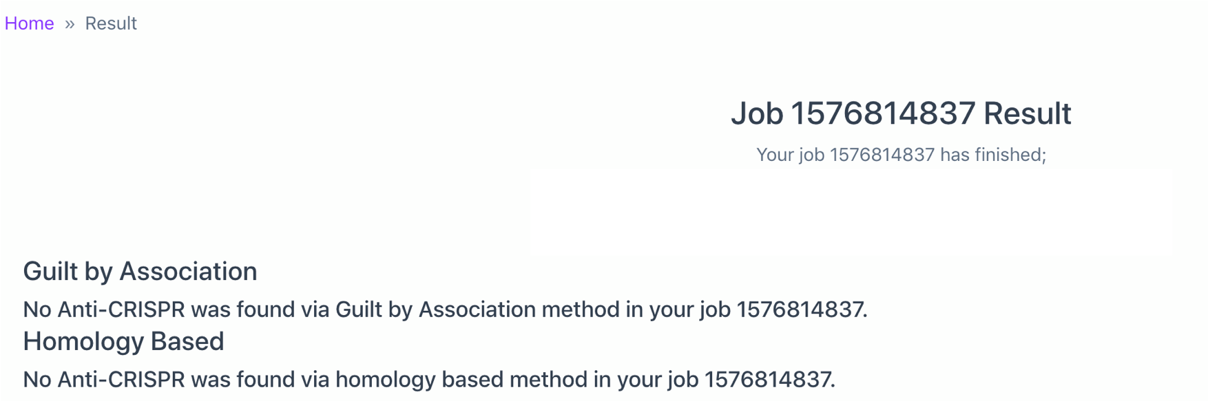 empty result